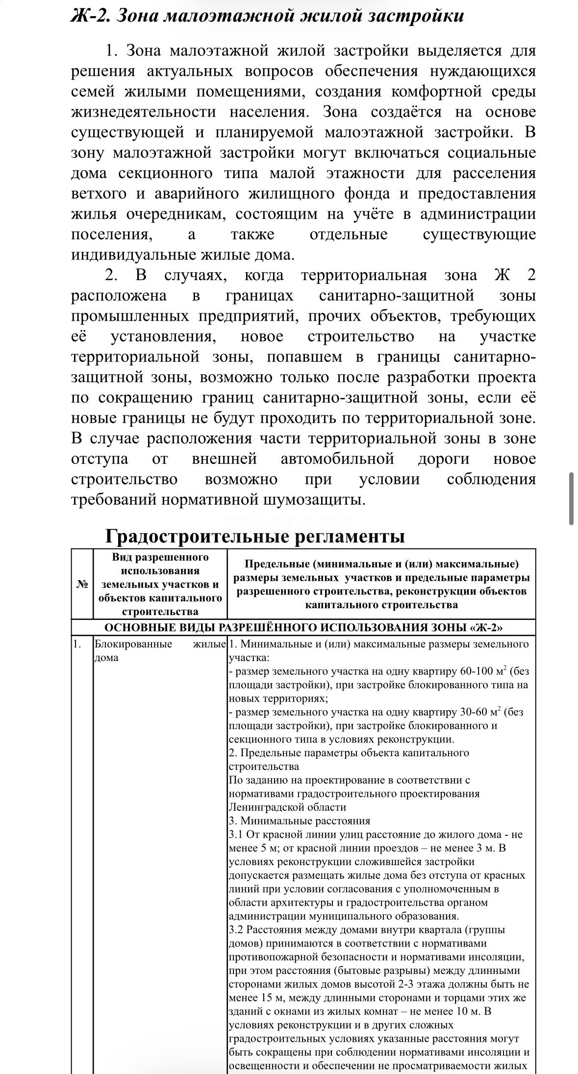Зона застройки ж2